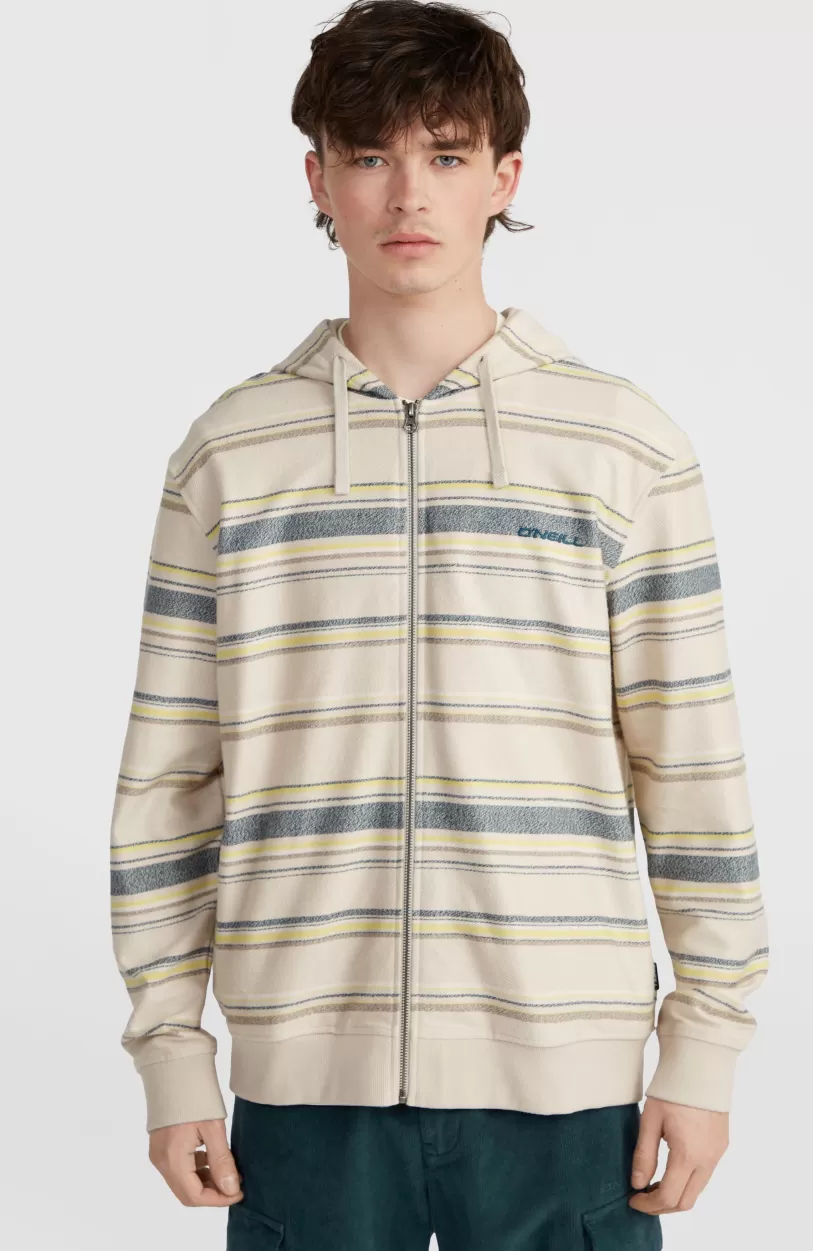 Outlet O’Neill Bavaro Capuchonvest Met Volledige Rits | Grey Vintage Stripe