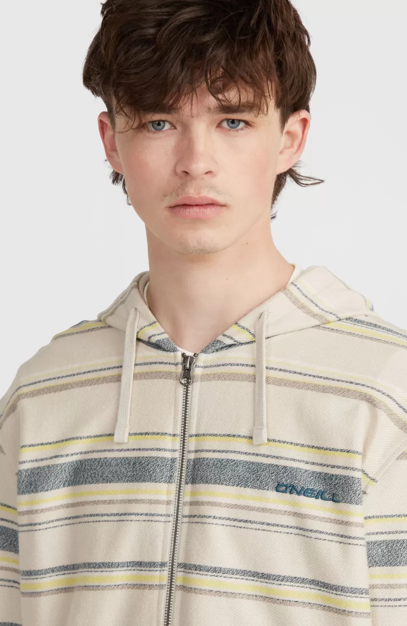 Outlet O’Neill Bavaro Capuchonvest Met Volledige Rits | Grey Vintage Stripe