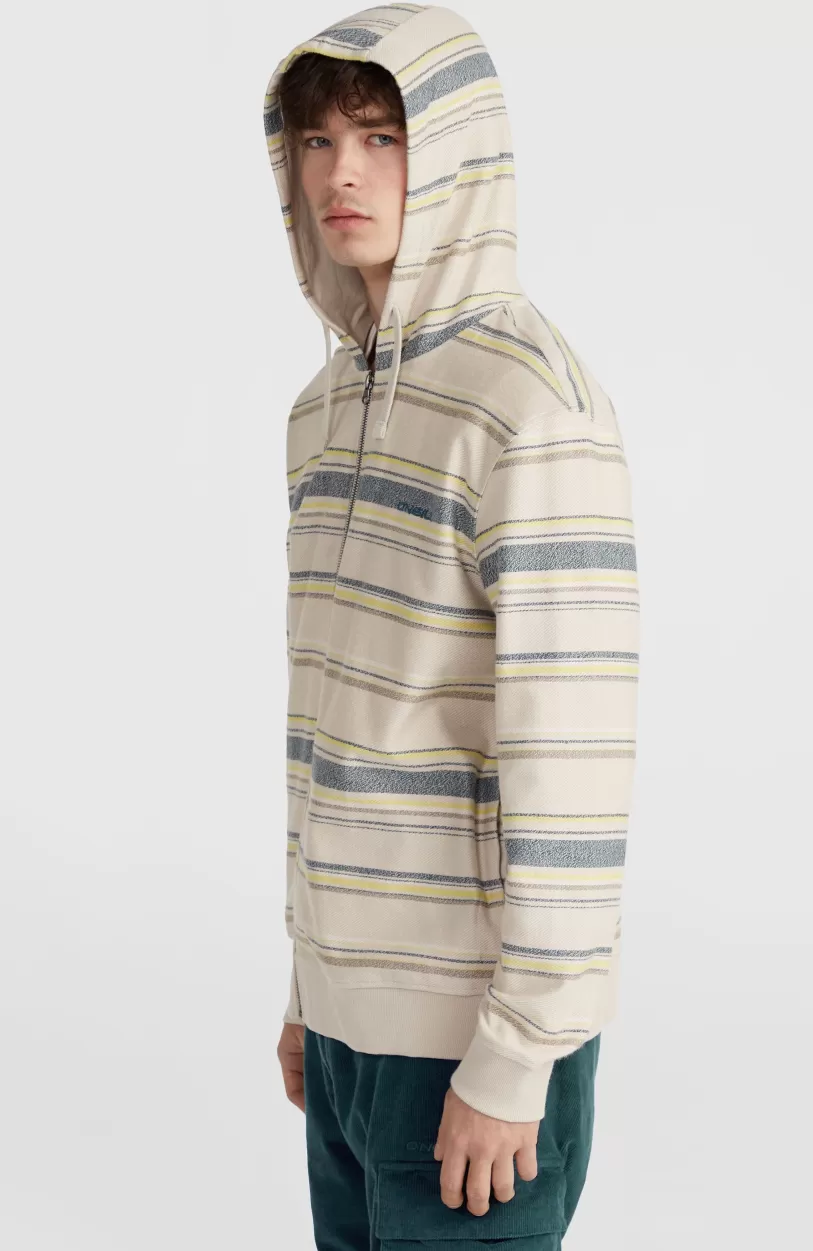 Outlet O’Neill Bavaro Capuchonvest Met Volledige Rits | Grey Vintage Stripe