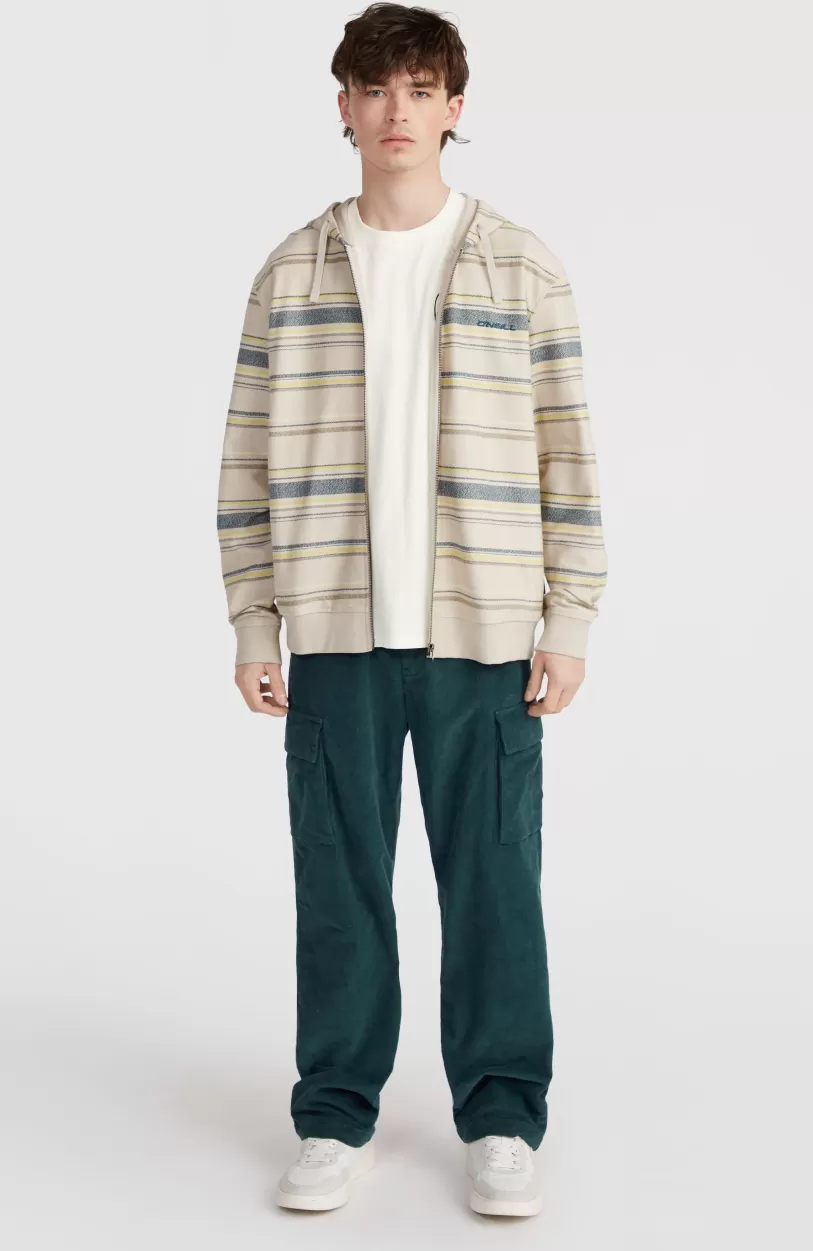 Outlet O’Neill Bavaro Capuchonvest Met Volledige Rits | Grey Vintage Stripe
