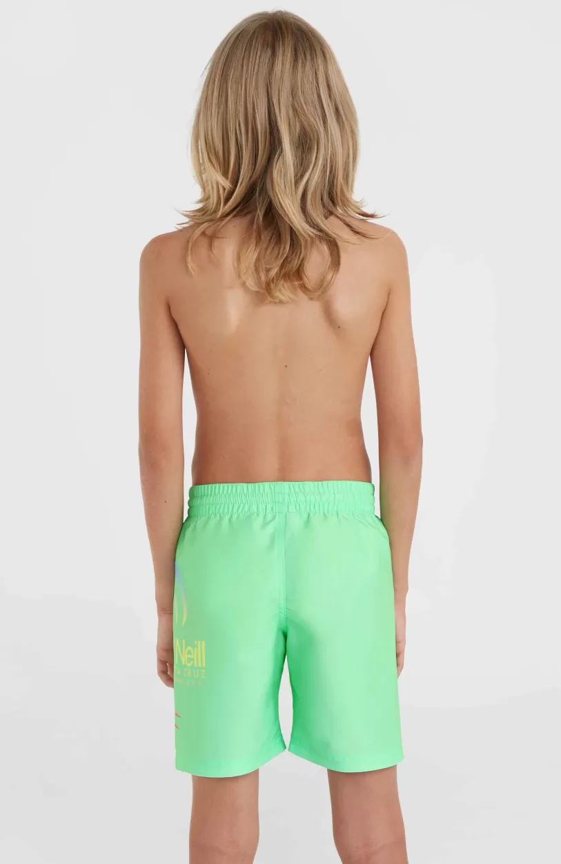 Discount O’Neill Circle Surfer 14" Zwembroek | Neon Green Circle Surfer Gradient Panel