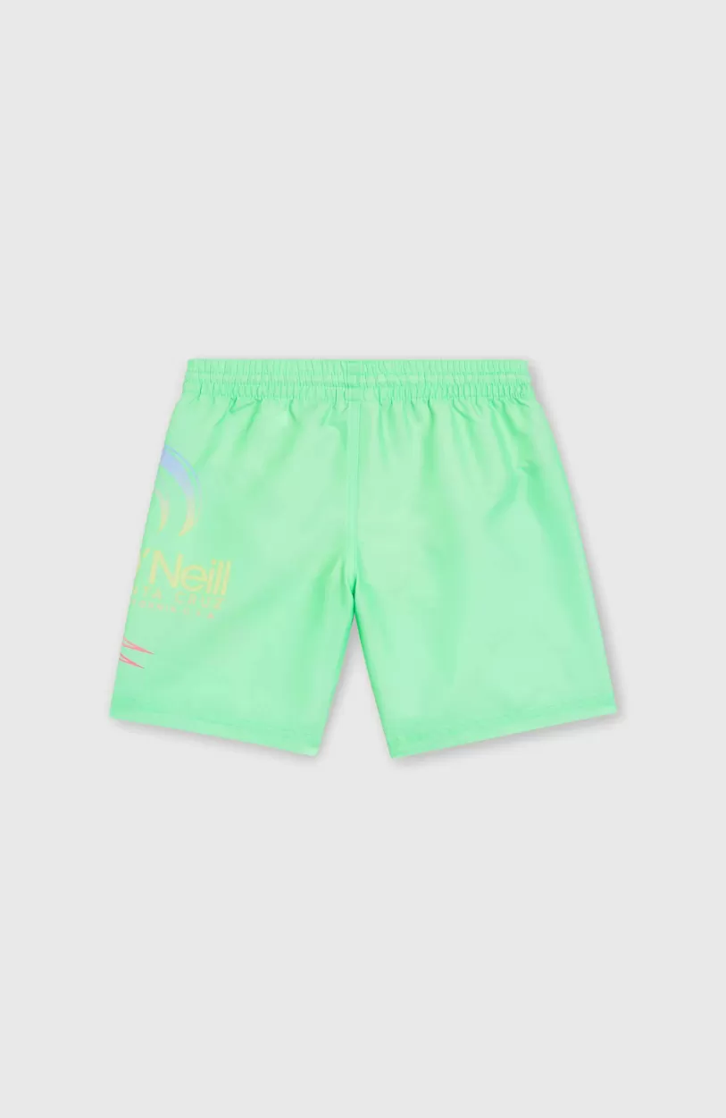 Discount O’Neill Circle Surfer 14" Zwembroek | Neon Green Circle Surfer Gradient Panel