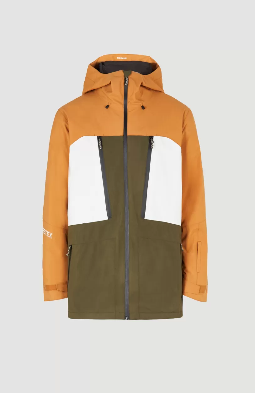 Shop O’Neill GORE-TEX Psycho Tech Wintersportjas | Rich Caramel Colour block