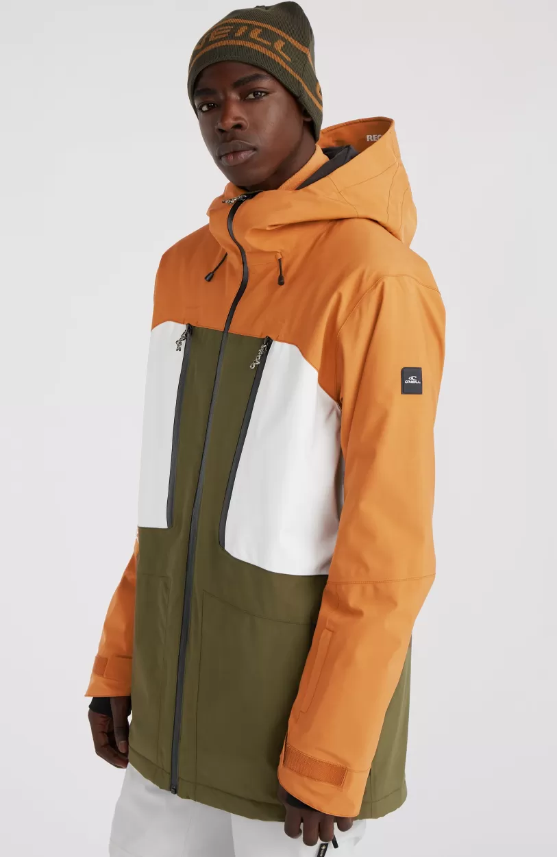 Shop O’Neill GORE-TEX Psycho Tech Wintersportjas | Rich Caramel Colour block