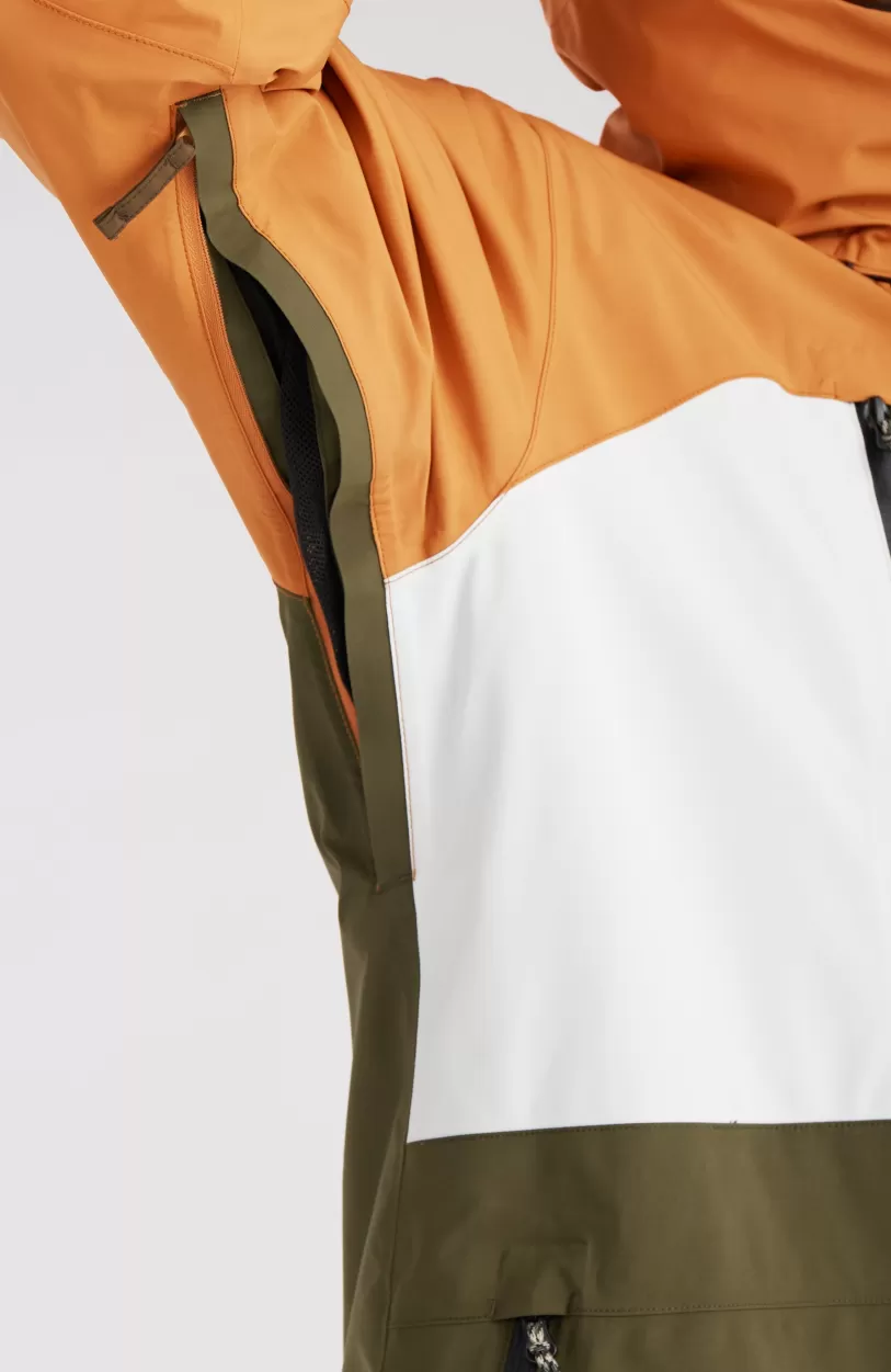 Shop O’Neill GORE-TEX Psycho Tech Wintersportjas | Rich Caramel Colour block