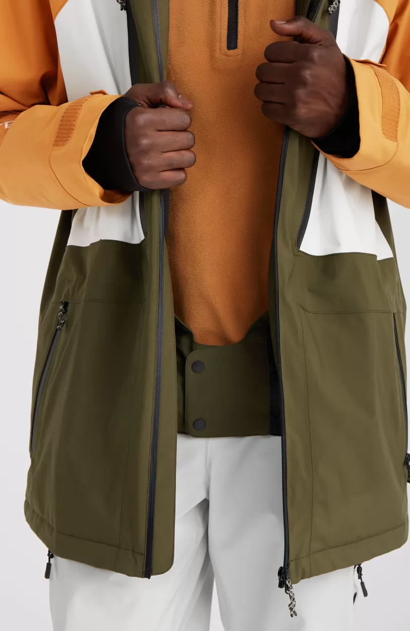 Shop O’Neill GORE-TEX Psycho Tech Wintersportjas | Rich Caramel Colour block