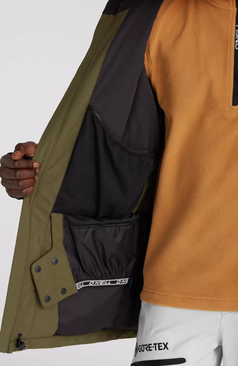 Shop O’Neill GORE-TEX Psycho Tech Wintersportjas | Rich Caramel Colour block
