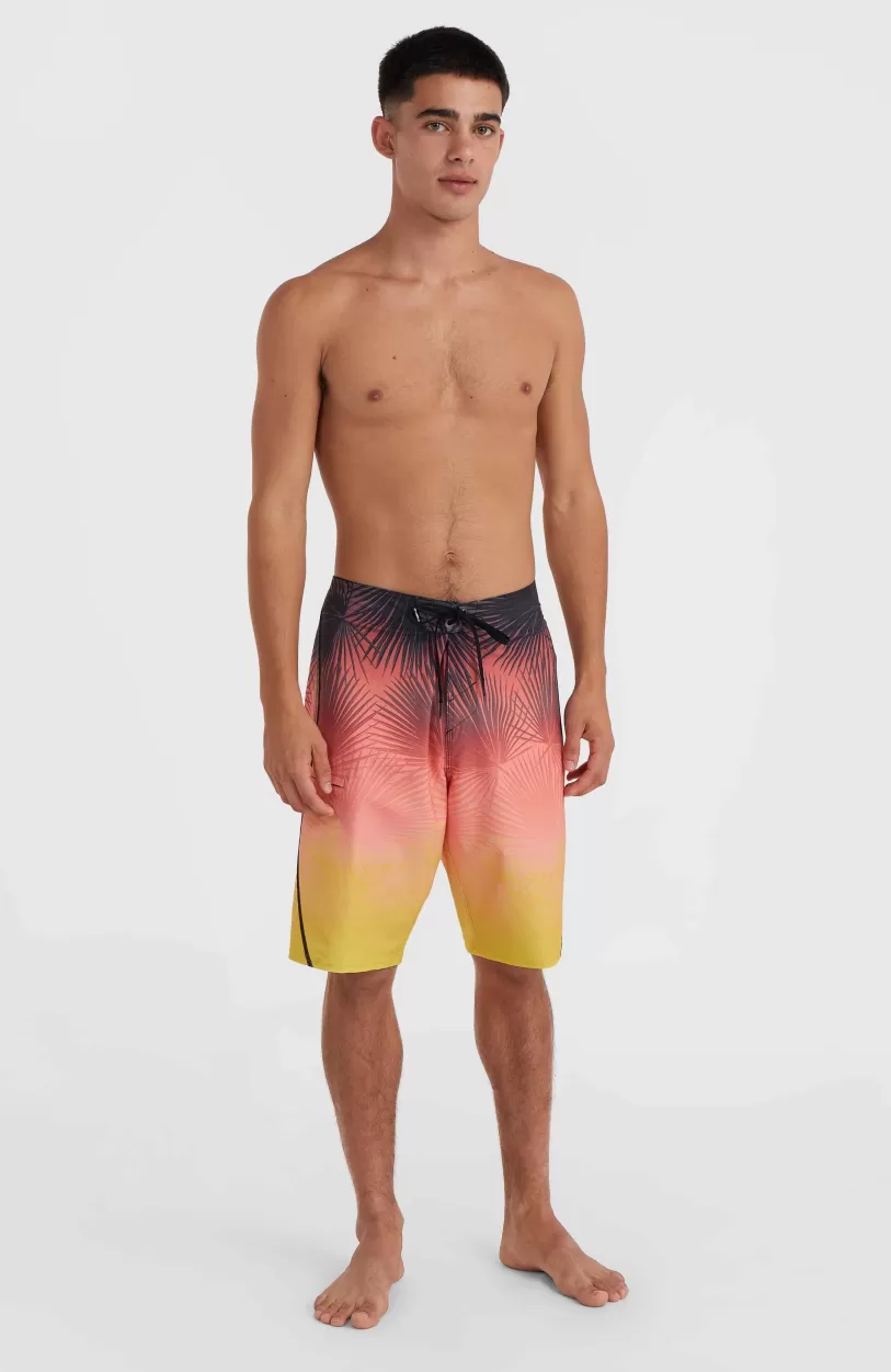 Cheap O’Neill Hyperfreak Heat S-Seam Fade 21" Boardshort | Coral S-Seam Heat Fade