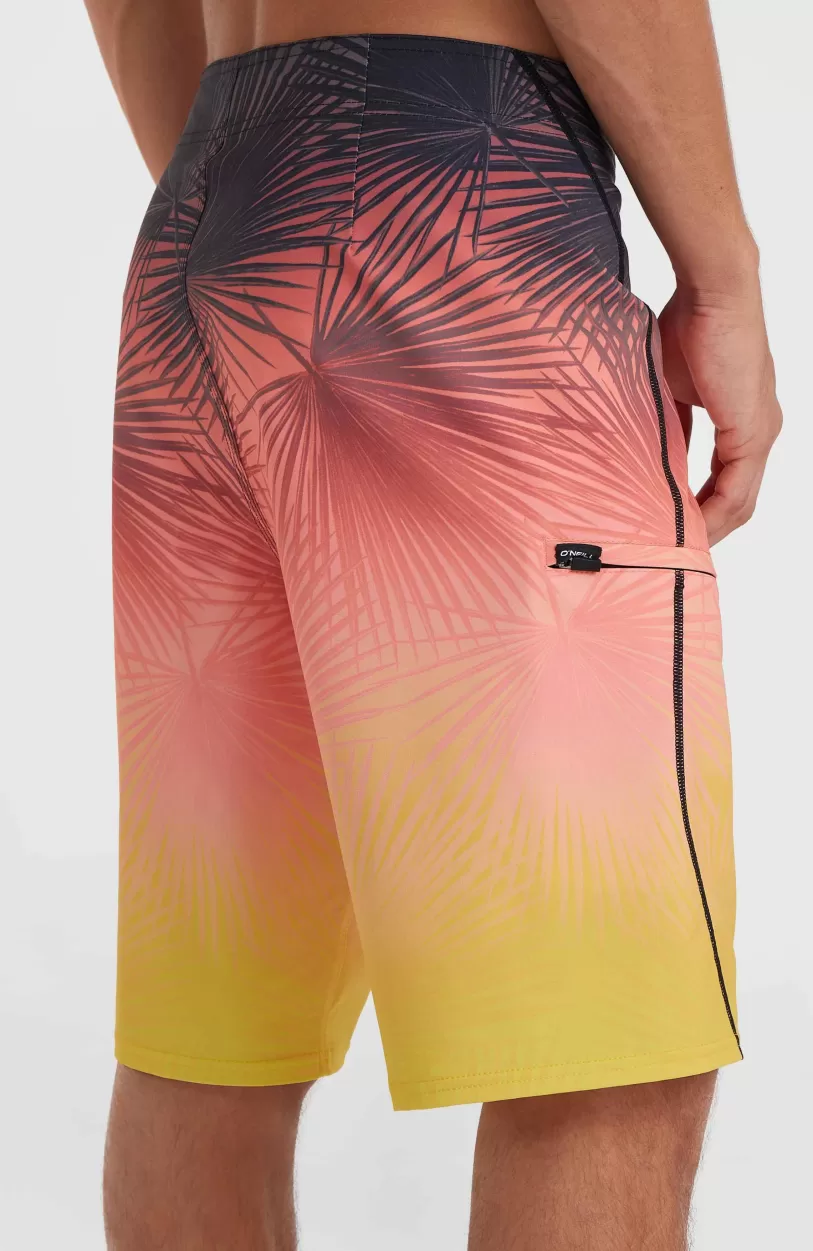 Cheap O’Neill Hyperfreak Heat S-Seam Fade 21" Boardshort | Coral S-Seam Heat Fade