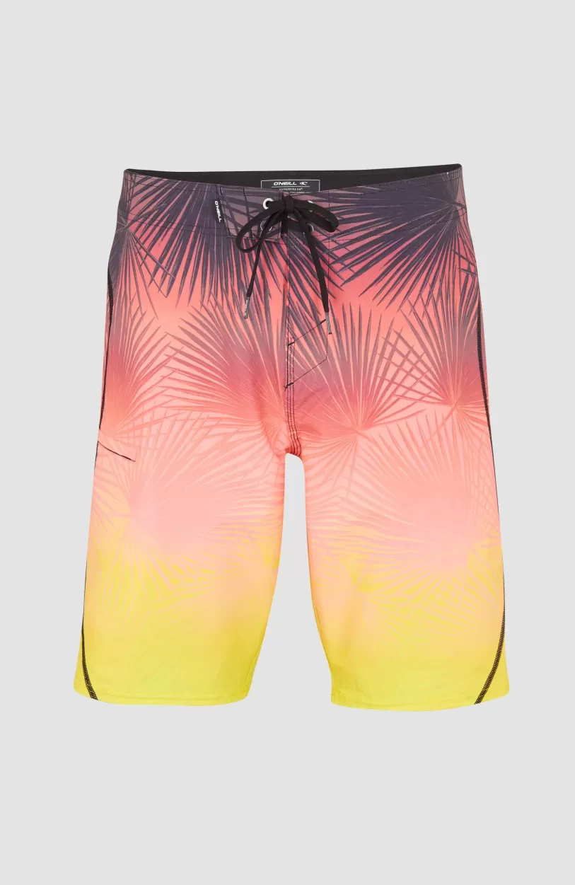 Cheap O’Neill Hyperfreak Heat S-Seam Fade 21" Boardshort | Coral S-Seam Heat Fade