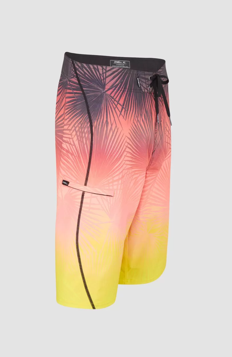 Cheap O’Neill Hyperfreak Heat S-Seam Fade 21" Boardshort | Coral S-Seam Heat Fade