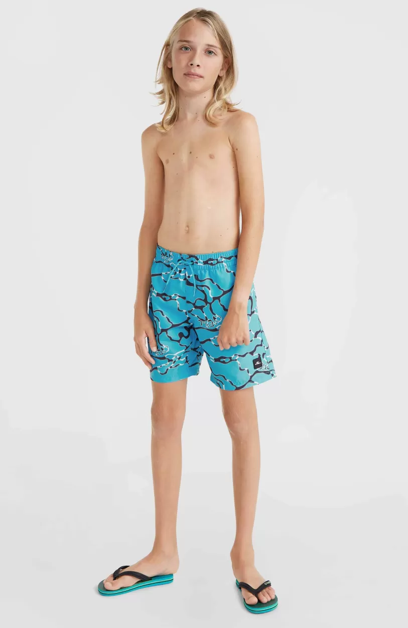 Clearance O’Neill Jack O'Neill Cali Crazy 14" Zwembroek | Light Blue Ocean View