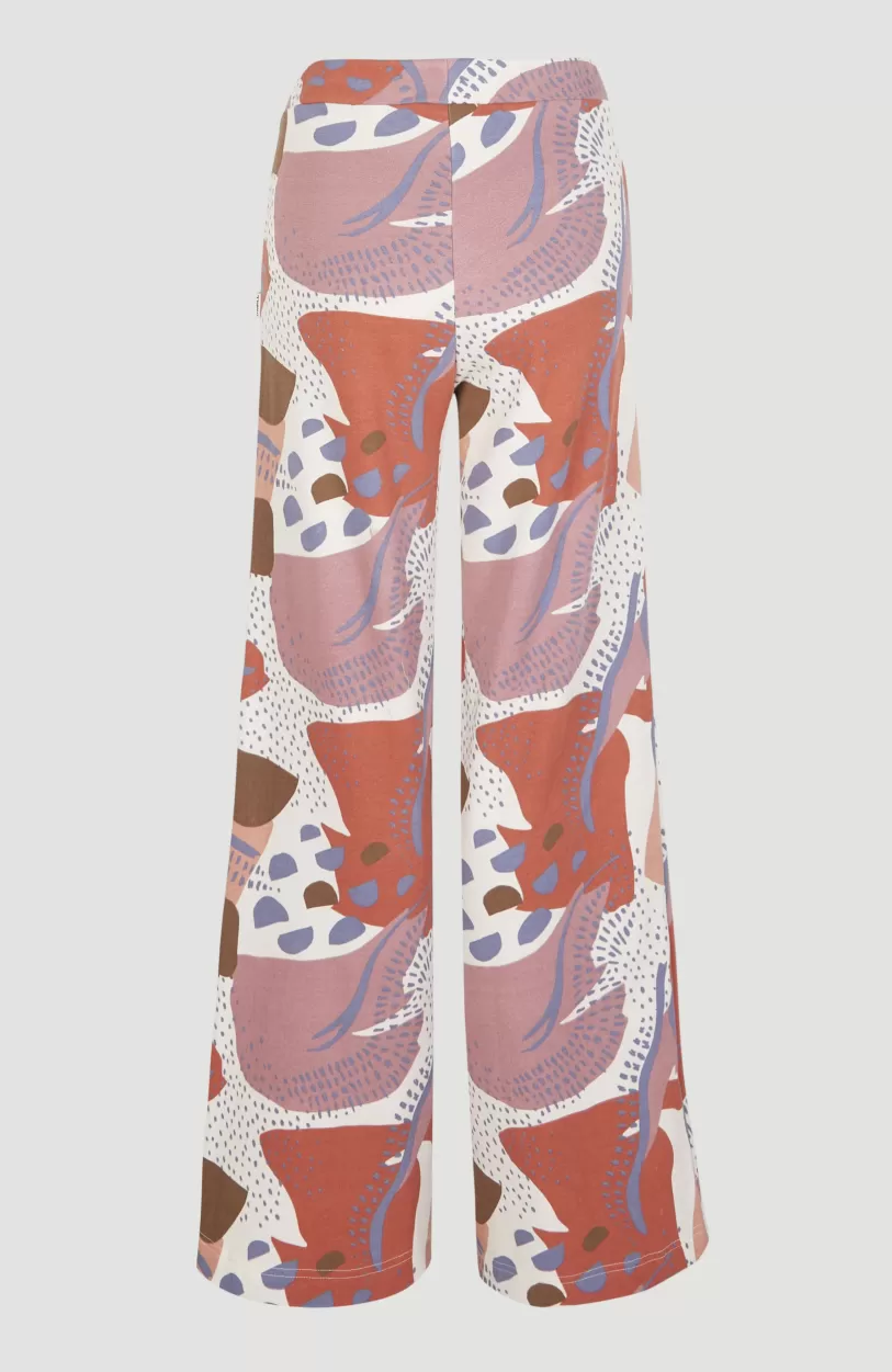Clearance O’Neill Joggingbroek Lulu Met Wijde Pijpen En Hoge Taille | Patchwork Print