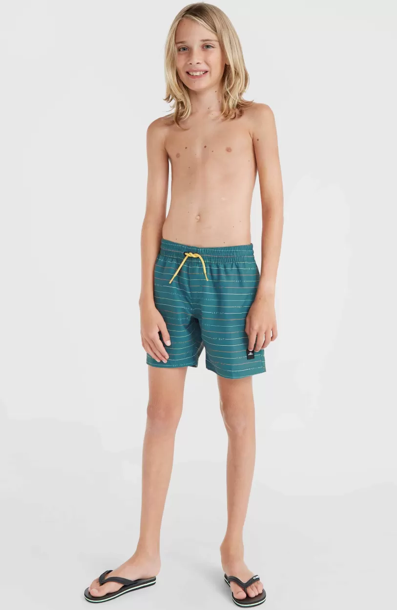 Outlet O’Neill Mix And Match Cali First 13" Zwembroek | Lily Pad First Name Stripe