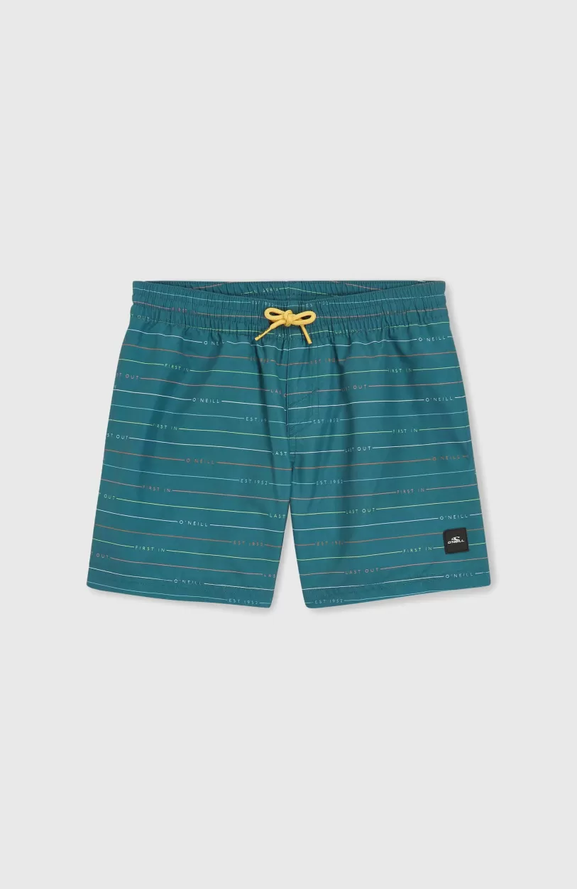 Outlet O’Neill Mix And Match Cali First 13" Zwembroek | Lily Pad First Name Stripe