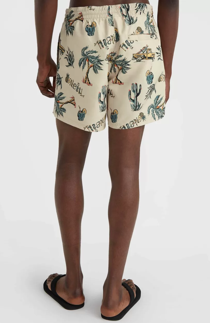 Shop O’Neill Mix And Match Cali Print 15'' Zwembroek | Beige Venice Beach