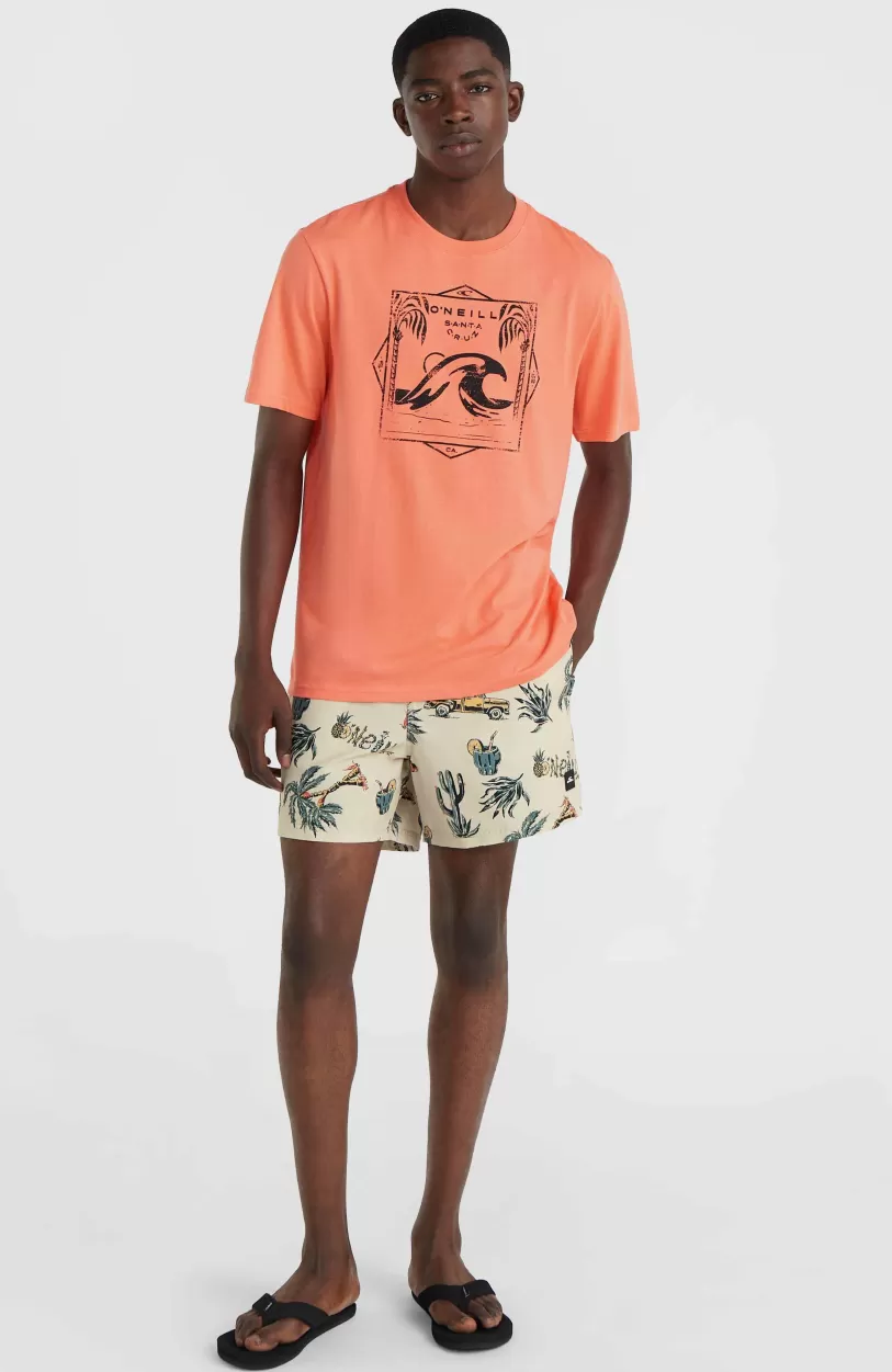 Shop O’Neill Mix And Match Cali Print 15'' Zwembroek | Beige Venice Beach
