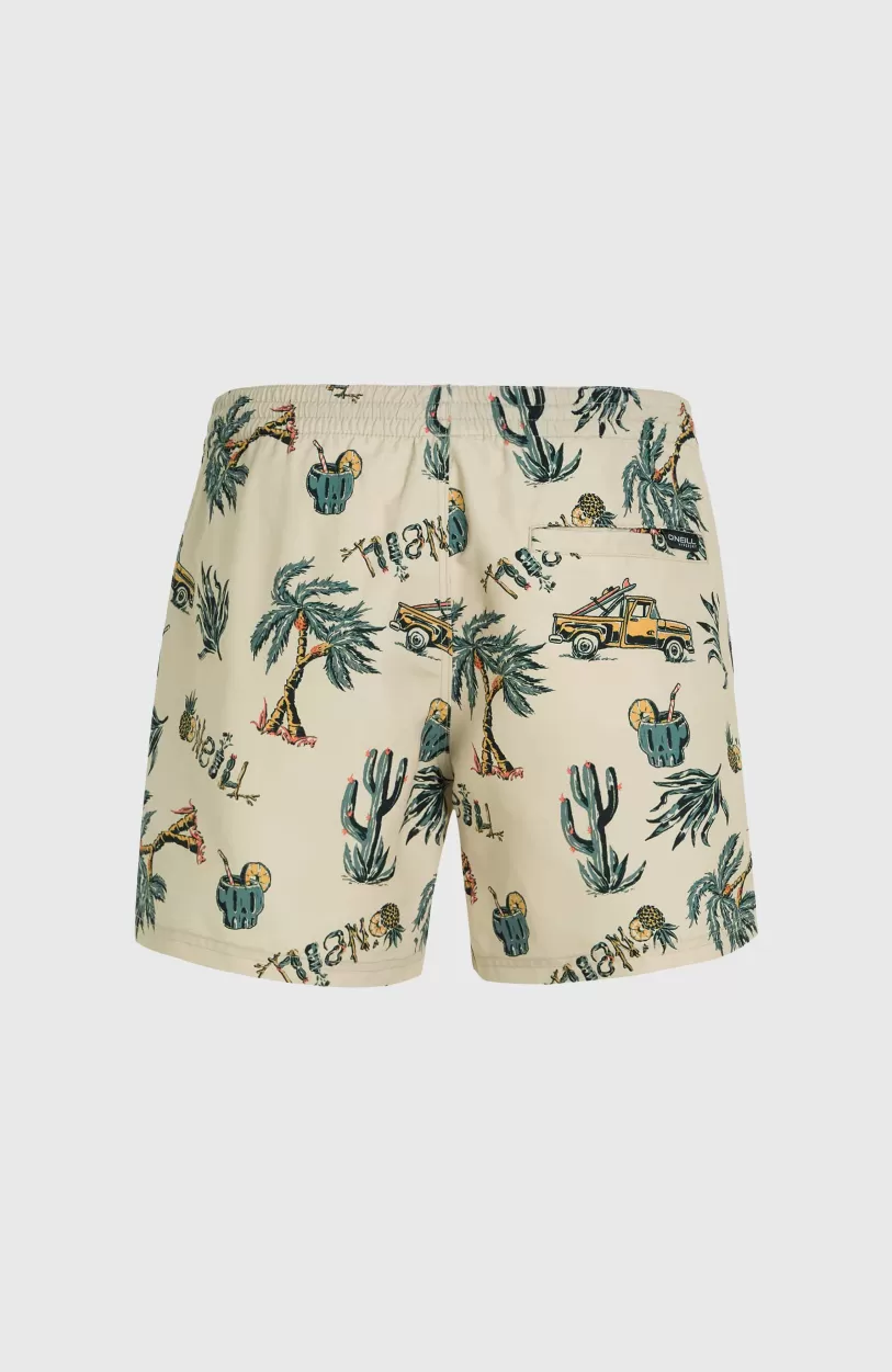 Shop O’Neill Mix And Match Cali Print 15'' Zwembroek | Beige Venice Beach