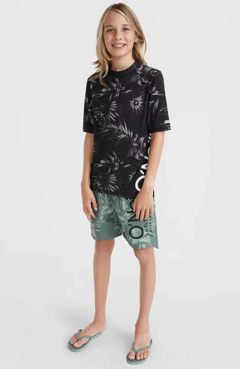 Online O’Neill Mix And Match Crazy Shirt Met Korte Mouwen | Black Tonal Tropican