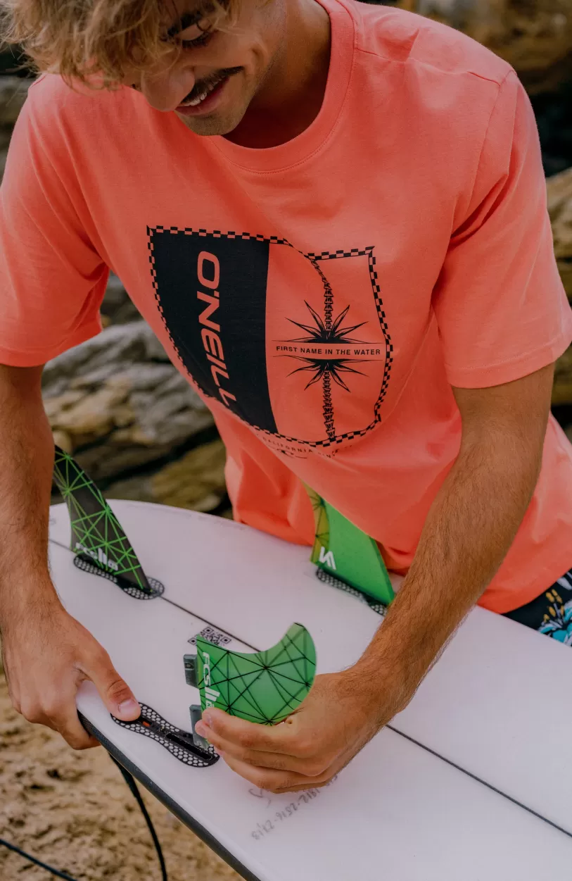 Best O’Neill Mix And Match Palm T-shirt | Living Coral