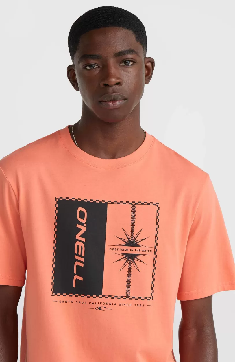 Best O’Neill Mix And Match Palm T-shirt | Living Coral