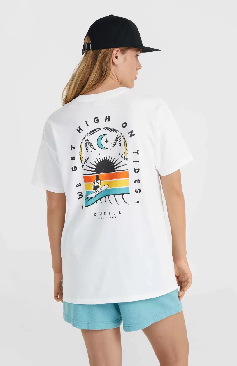 Discount O’Neill O'Neill Beach Vintage High On Tides T-shirt | Snow White