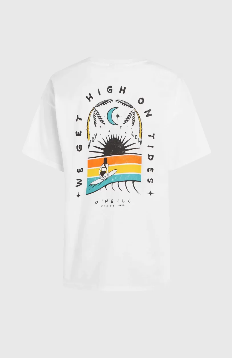 Discount O’Neill O'Neill Beach Vintage High On Tides T-shirt | Snow White
