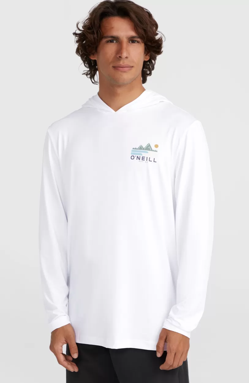 Best Sale O’Neill O'Neill TRVLR Series UPF Shirt Met Lange Mouwen En Capuchon | Snow White