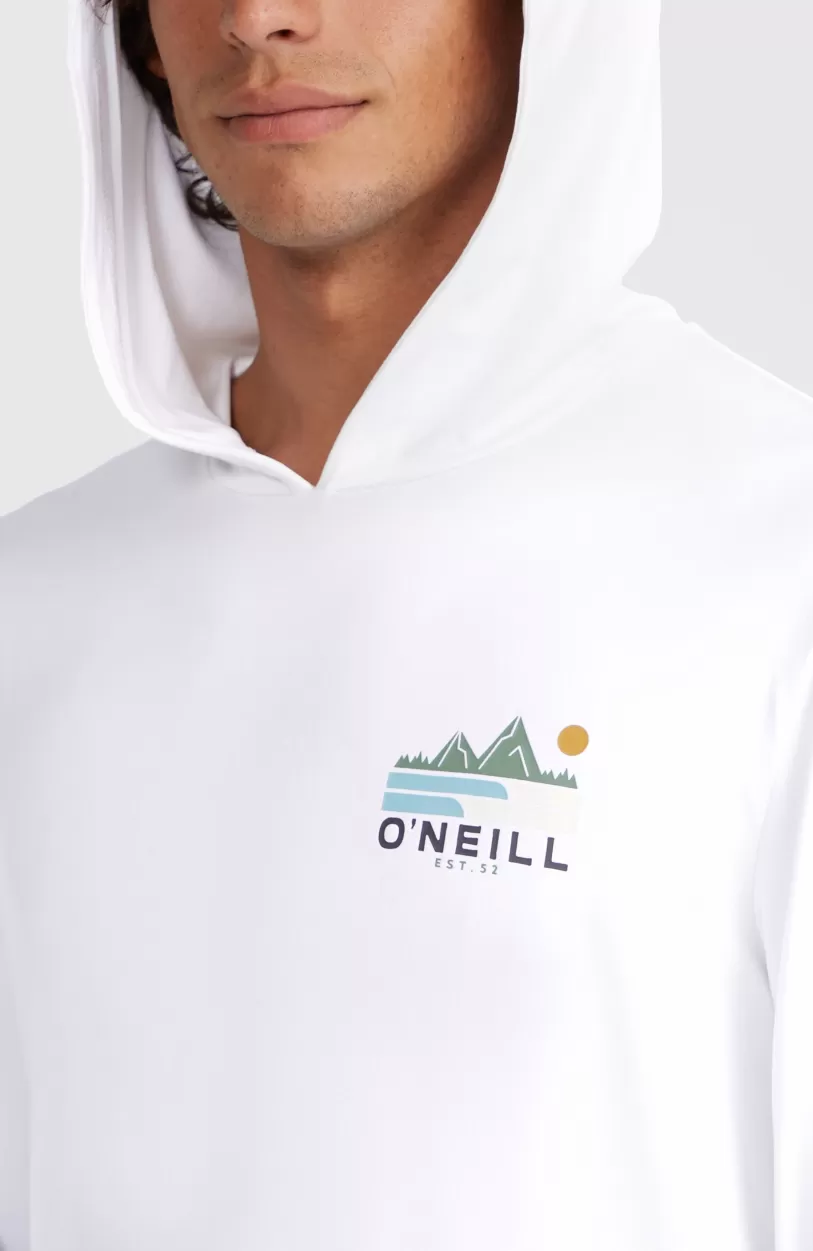 Best Sale O’Neill O'Neill TRVLR Series UPF Shirt Met Lange Mouwen En Capuchon | Snow White