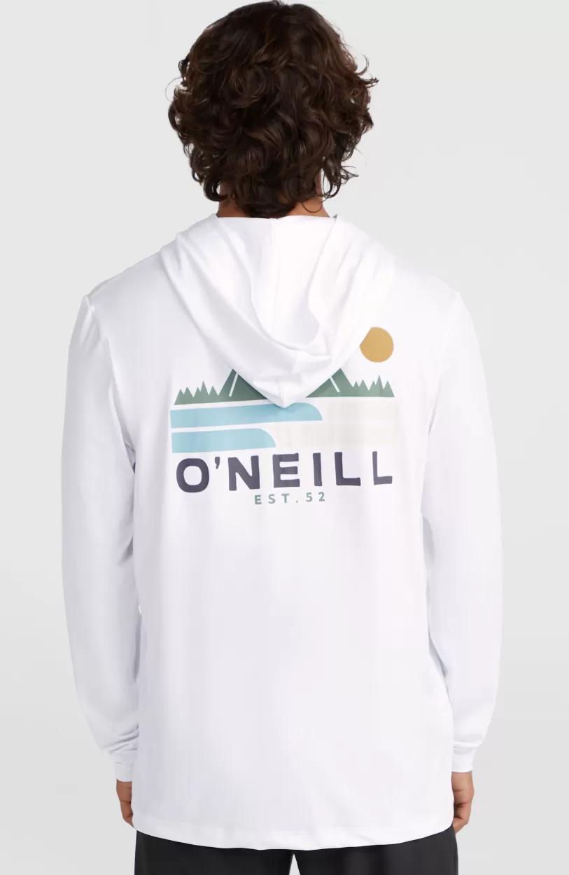 Best Sale O’Neill O'Neill TRVLR Series UPF Shirt Met Lange Mouwen En Capuchon | Snow White
