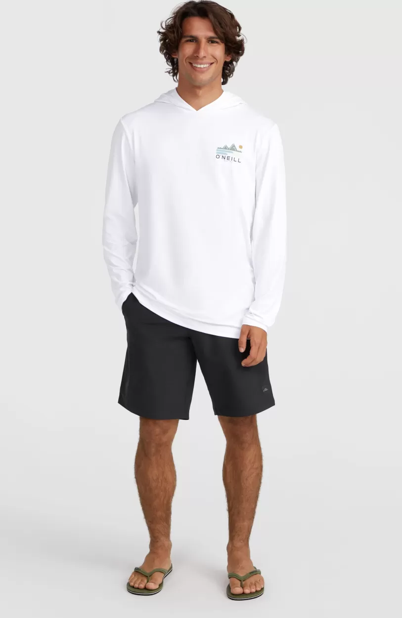 Best Sale O’Neill O'Neill TRVLR Series UPF Shirt Met Lange Mouwen En Capuchon | Snow White