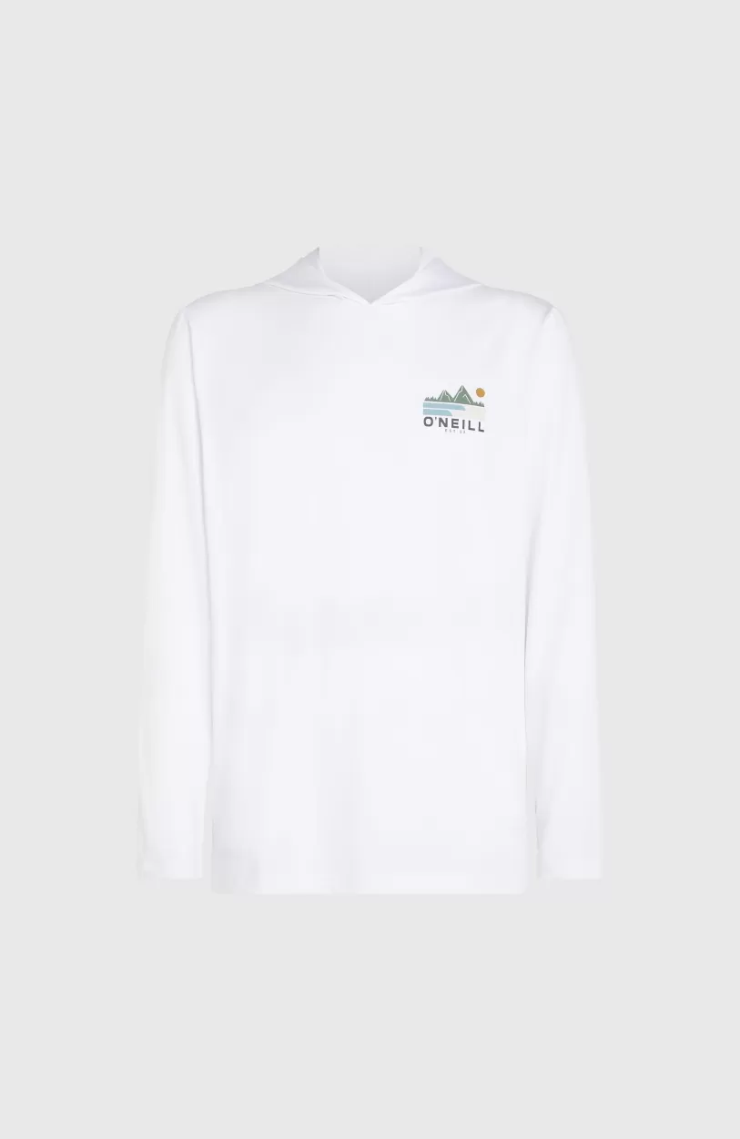Best Sale O’Neill O'Neill TRVLR Series UPF Shirt Met Lange Mouwen En Capuchon | Snow White