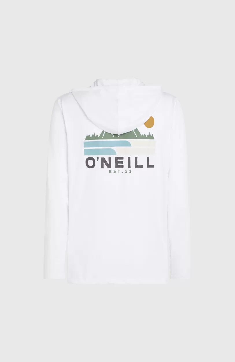 Best Sale O’Neill O'Neill TRVLR Series UPF Shirt Met Lange Mouwen En Capuchon | Snow White