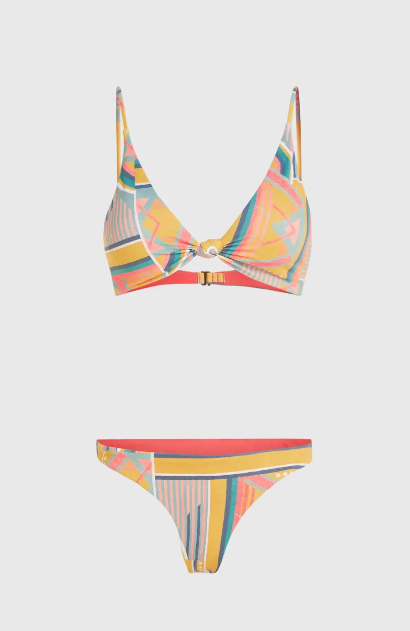 Best O’Neill Pismo Flamenco Women Of The Wave Bikini | Yellow Art Geo