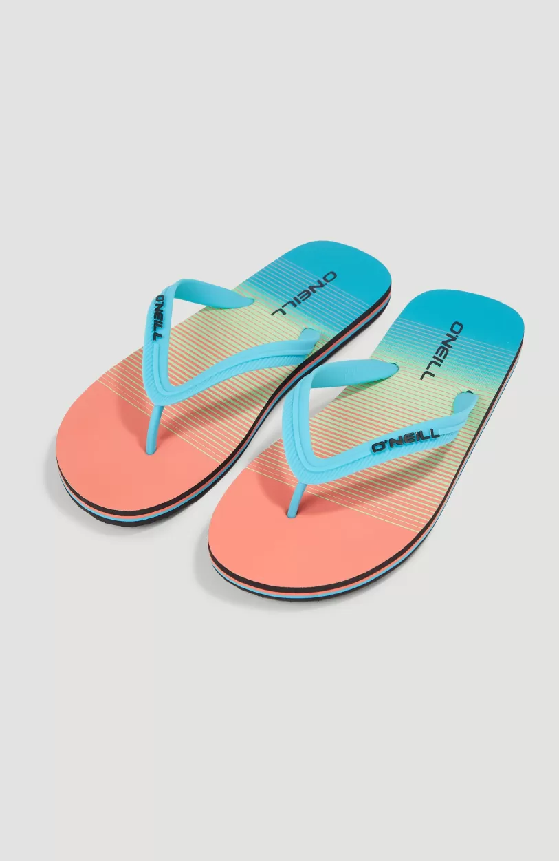 Store O’Neill Profile Graphic Slippers | Living Coral Simple Gradient Panel