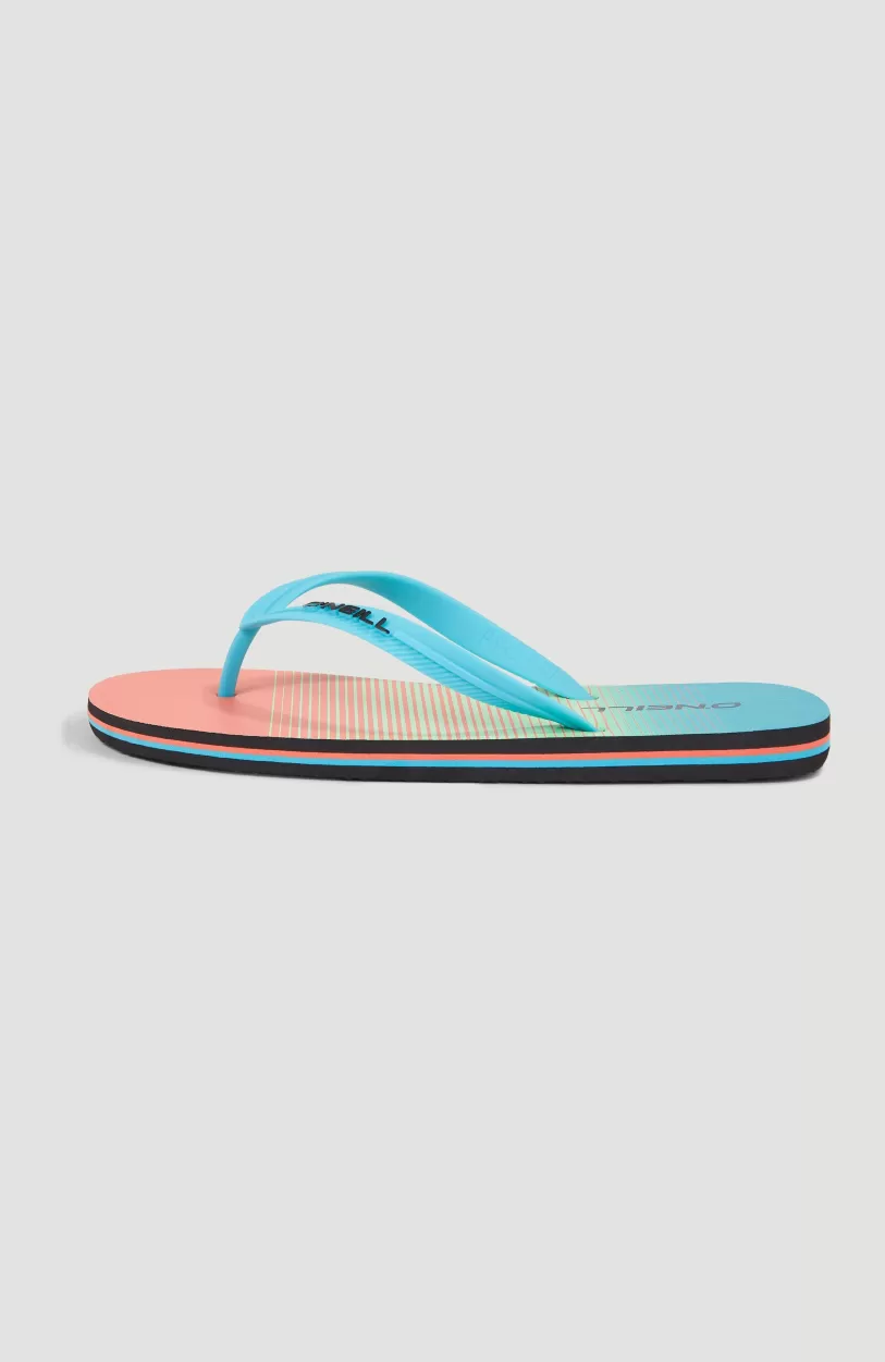 Store O’Neill Profile Graphic Slippers | Living Coral Simple Gradient Panel