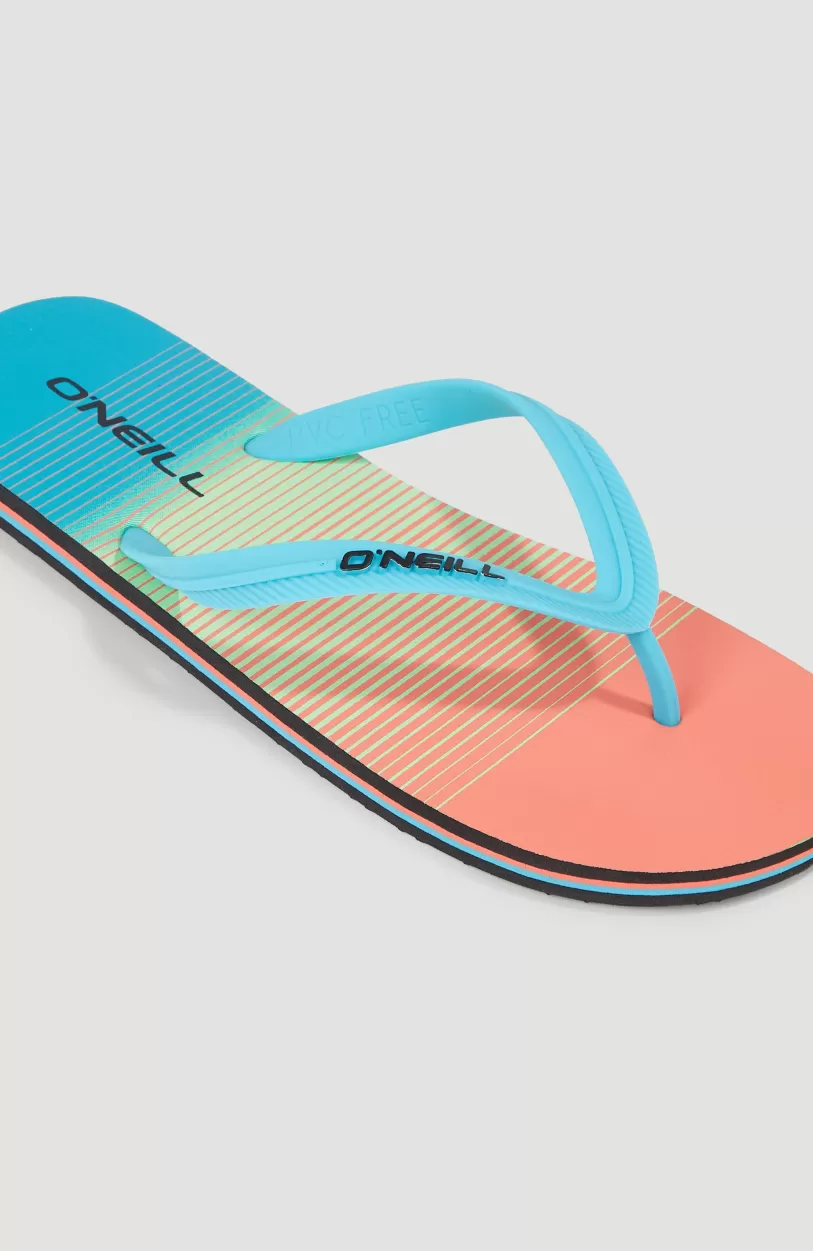 Store O’Neill Profile Graphic Slippers | Living Coral Simple Gradient Panel