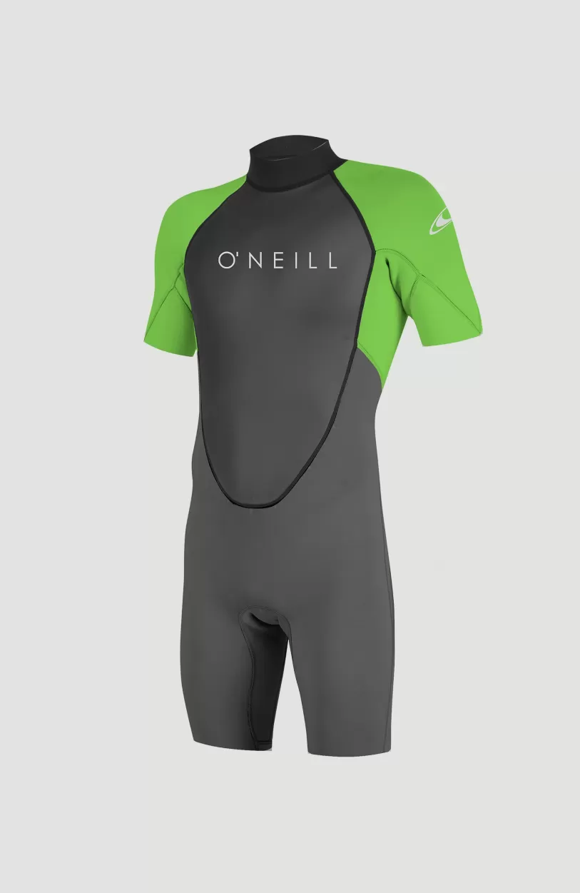Best O’Neill Reactor-2 2mm Back Zip Shortsleeve Spring Wetsuit | GRAPH/DAYGLO