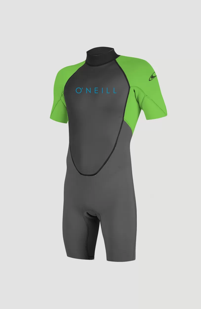 New O’Neill Reactor-2 2mm Back Zip Shortsleeve Spring Wetsuit | GRAPH/DAYGLO
