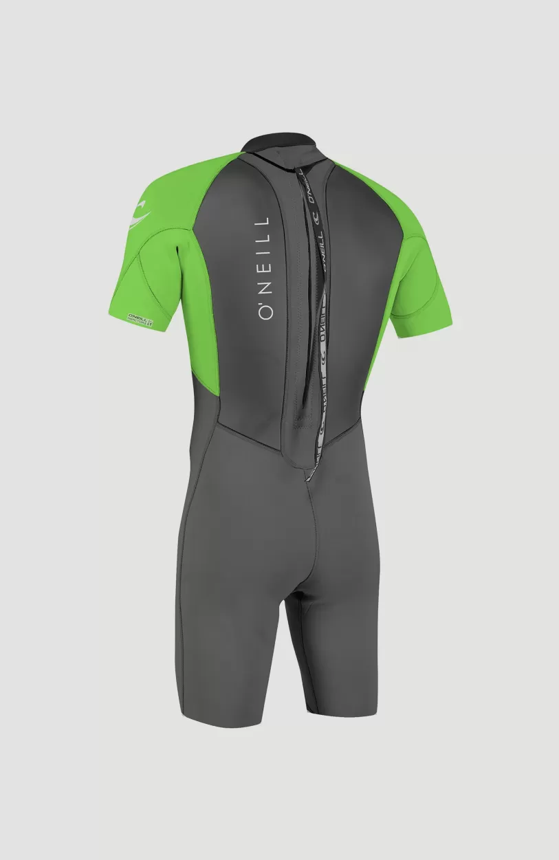 Best O’Neill Reactor-2 2mm Back Zip Shortsleeve Spring Wetsuit | GRAPH/DAYGLO