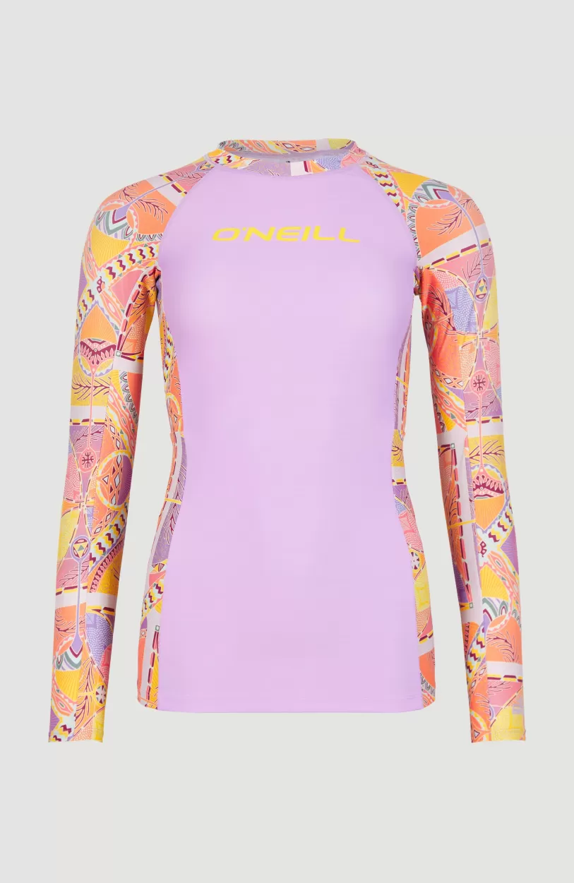 Flash Sale O’Neill Shirt Anglet Met Lange Mouwen En Beschermingsfactor UPF 50+ | Yellow Scarf Print