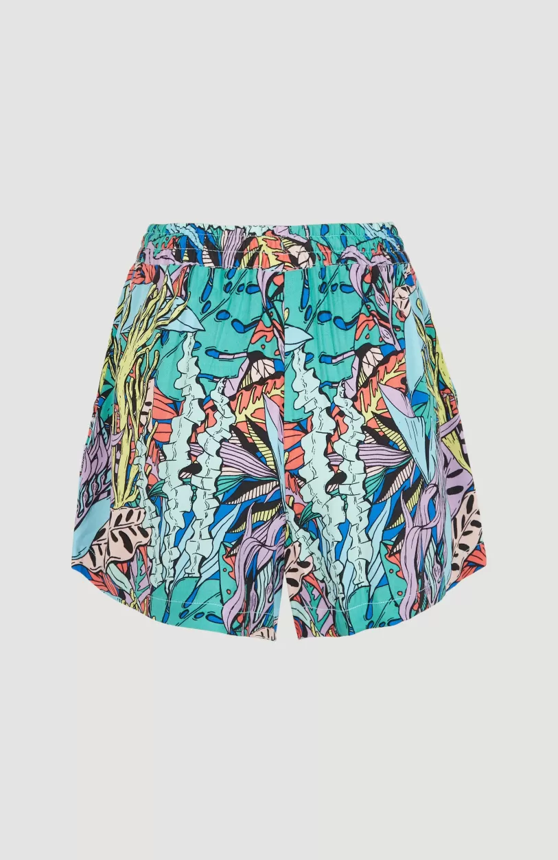 Fashion O’Neill Short Java Wave Met Hoge Taille | Blue Comic Seaweed