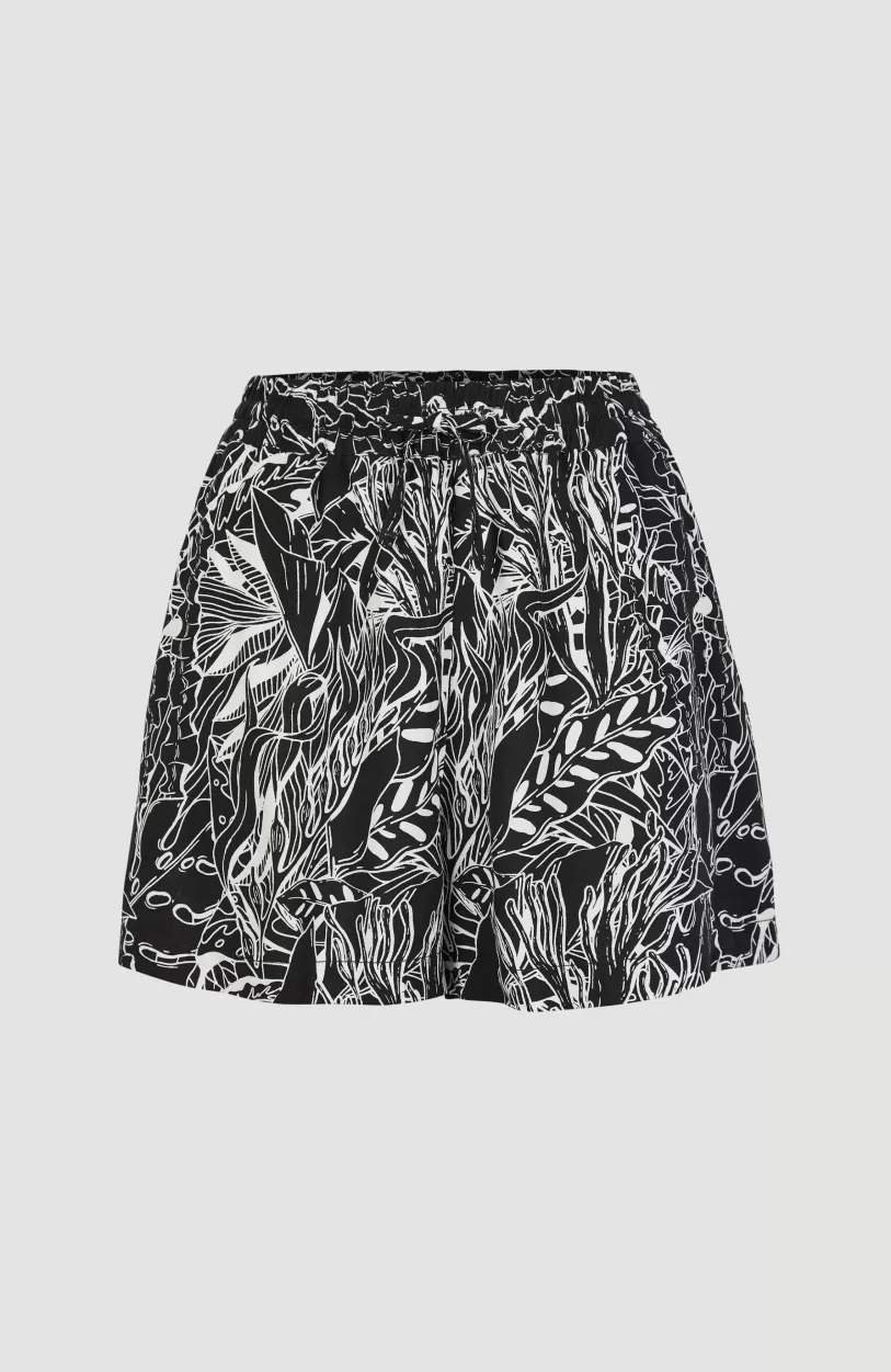 Cheap O’Neill Short Java Wave Met Hoge Taille | White . Black Comic Seaweed