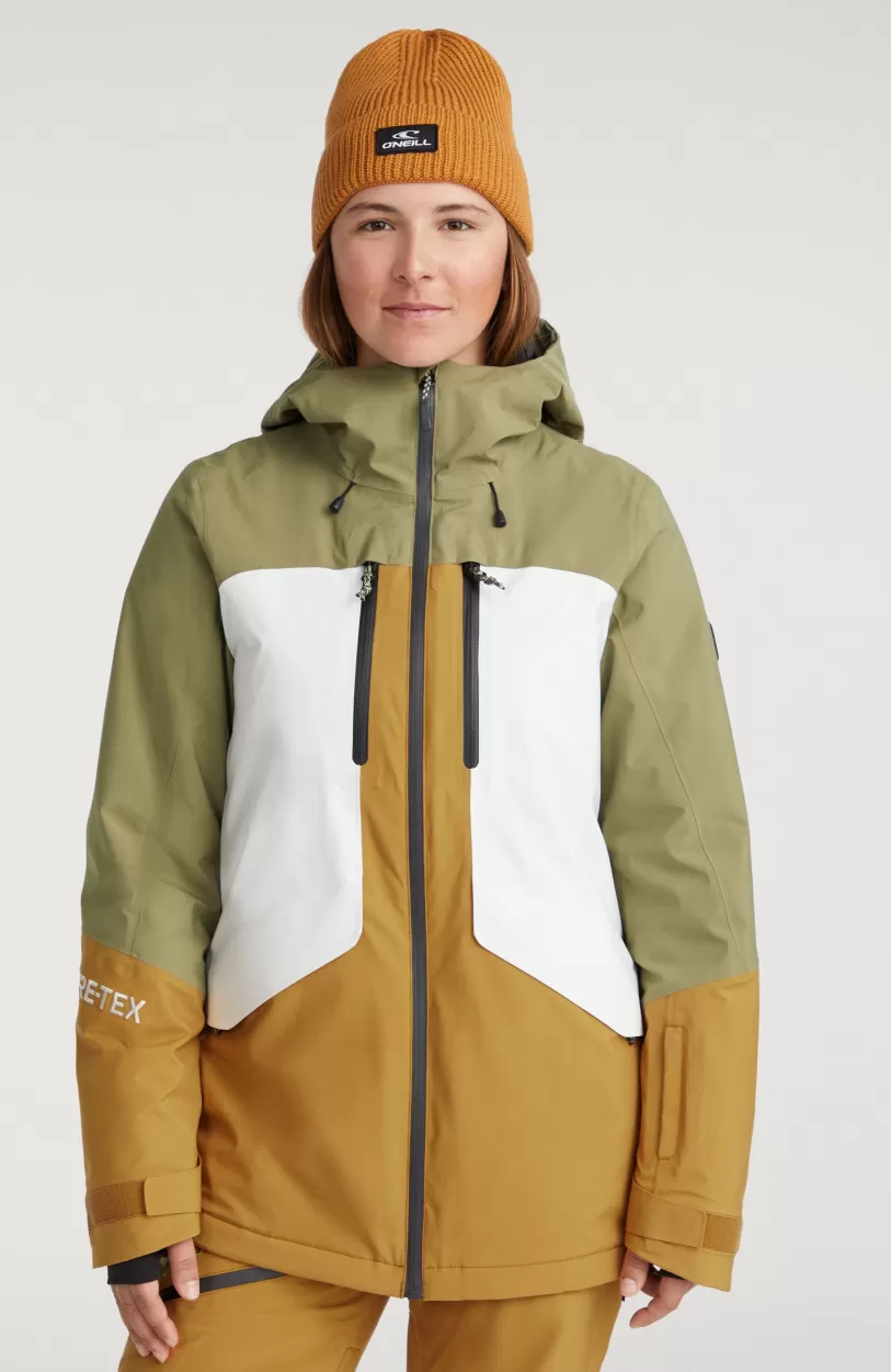 Discount O’Neill Ski Jas GORE-TEX Psycho Tech | Deep Lichen Green Colour Block