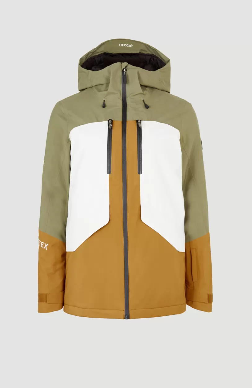 Discount O’Neill Ski Jas GORE-TEX Psycho Tech | Deep Lichen Green Colour Block