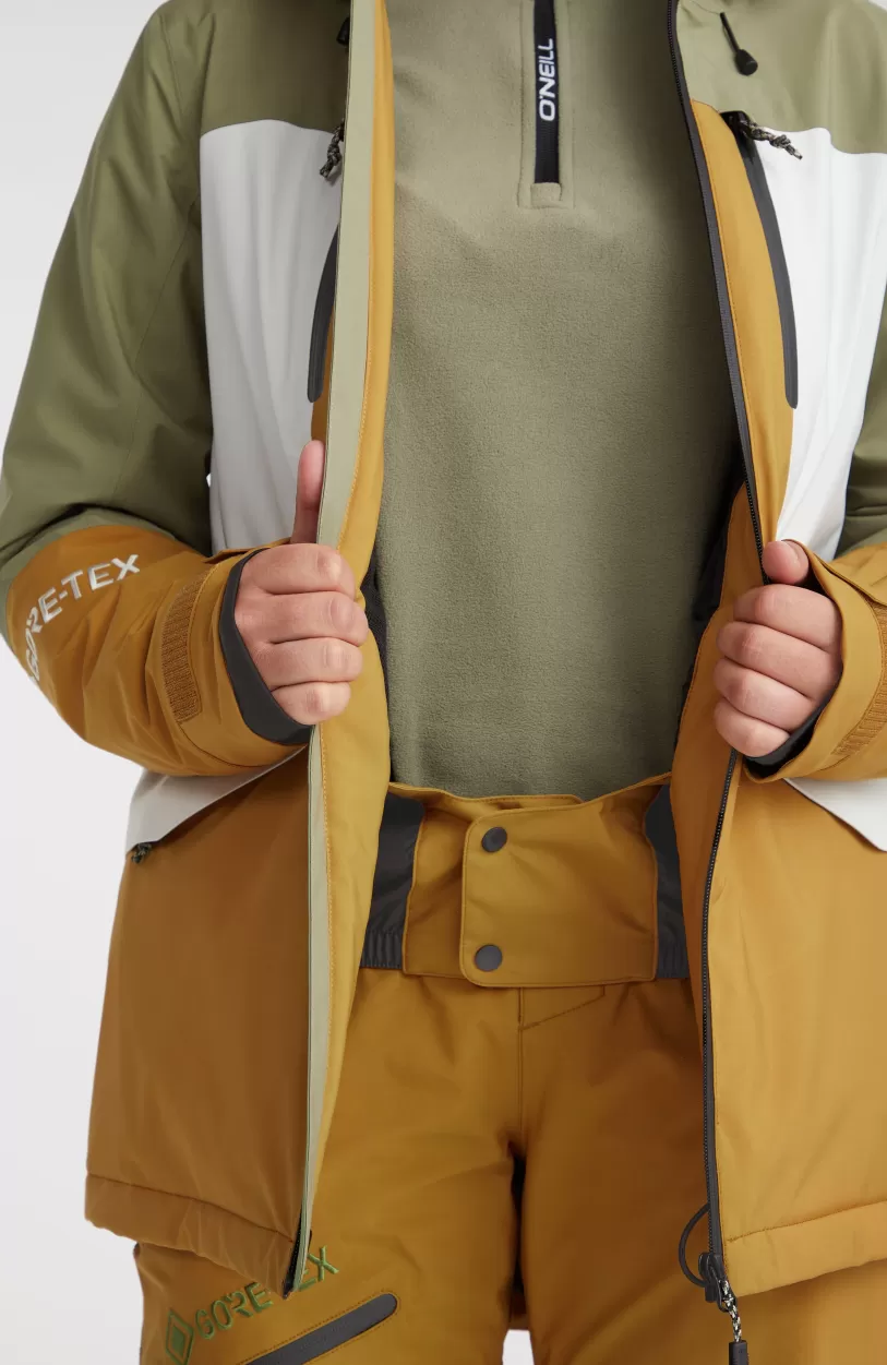 Discount O’Neill Ski Jas GORE-TEX Psycho Tech | Deep Lichen Green Colour Block
