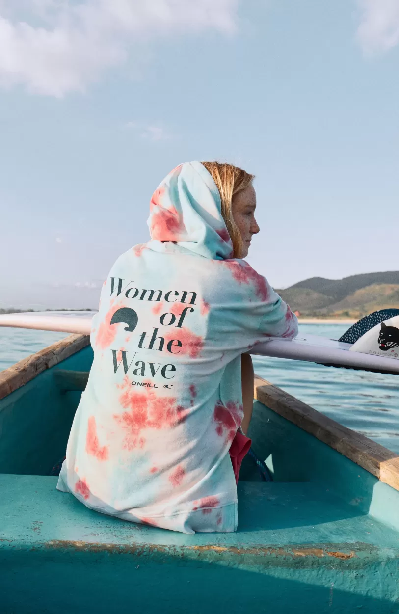 Flash Sale O’Neill Women Of The Wave Hoodie | Pink Ice Cube Tie Dye