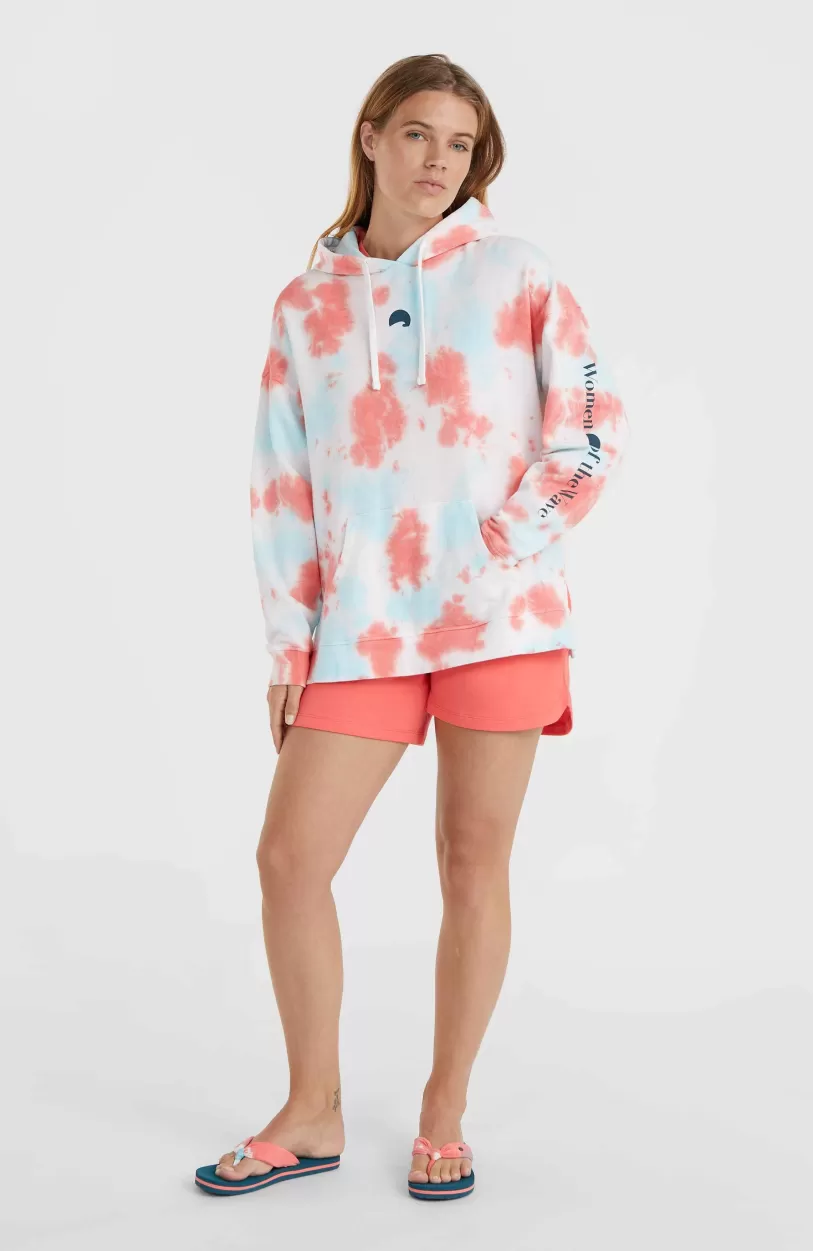 Flash Sale O’Neill Women Of The Wave Hoodie | Pink Ice Cube Tie Dye