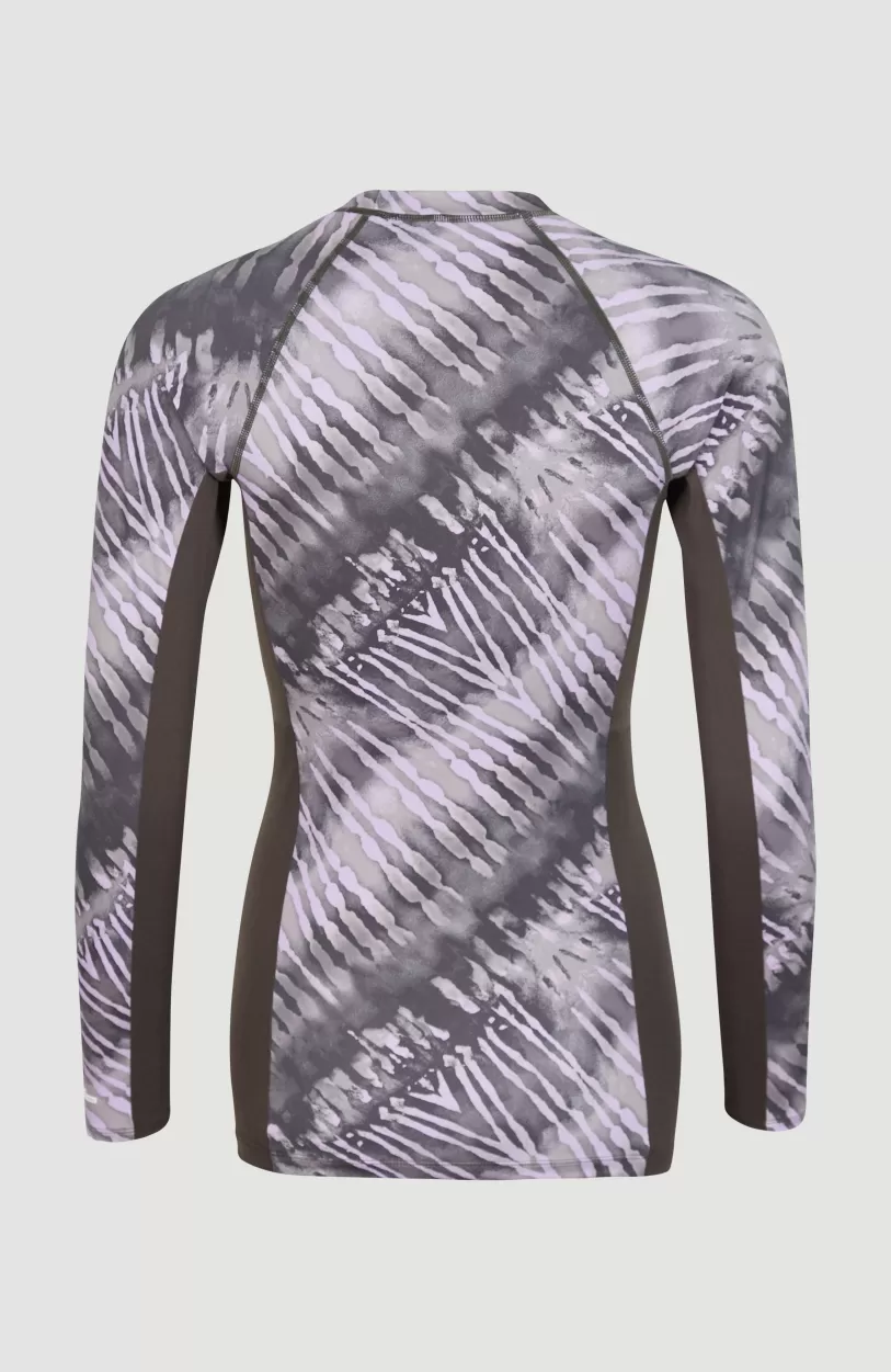 Shop O’Neill Women Of The Wave Longsleeve UPF 50+ Sun Shirt Skin | Grey Tie Dye
