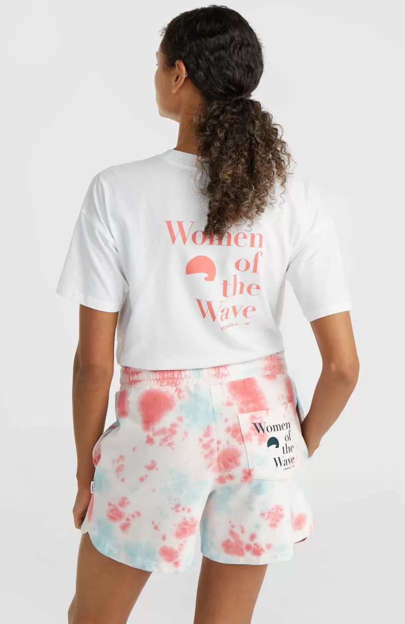 Clearance O’Neill Women Of The Wave Sweatshort | Pink Ice Cube Tie Dye